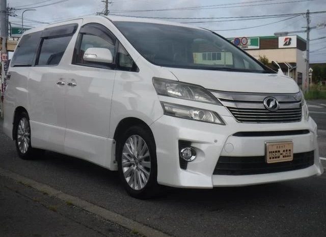 TOYOTA VELLFIRE 2.4Z 2012 full